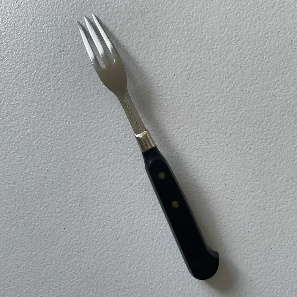 Imperial USA Granny Fork Stainless Steel Black Handle 8